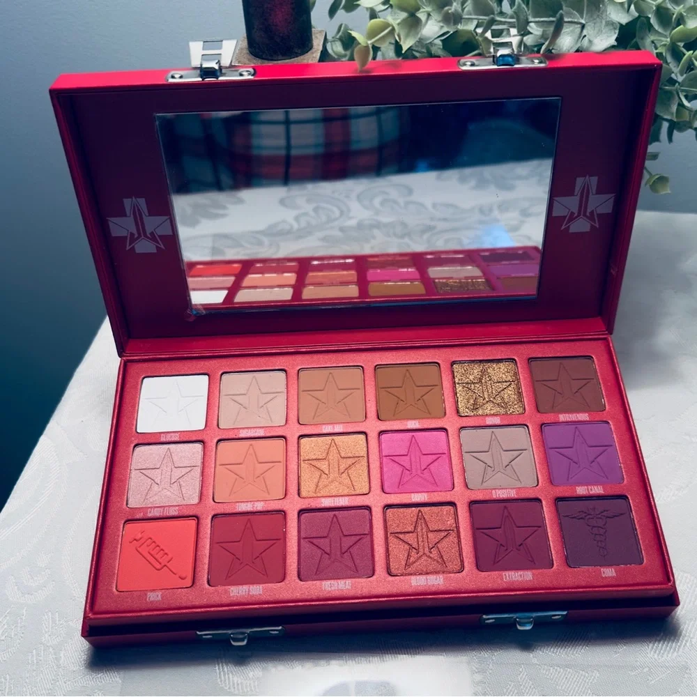 NWT Jeffree Star Blood Sugar Eyeshadow Palette in its Authentic Red Case